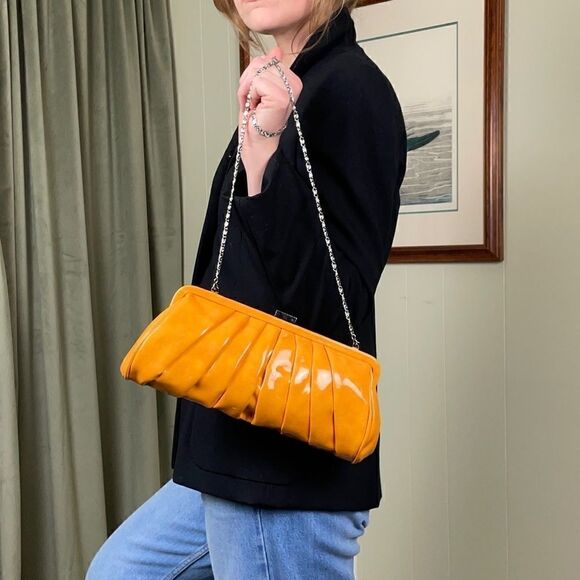 Chinese Laundry Orange Baguette Bag, New with Defects - Picture 2 of 8